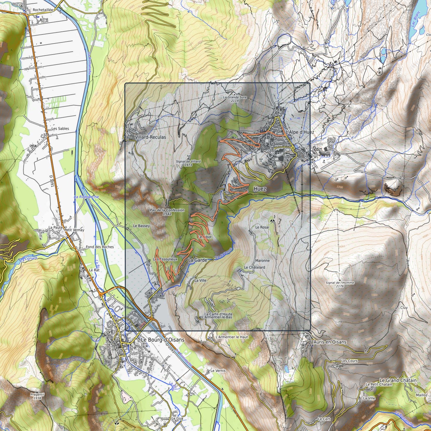Alpe d'Huez (gedruckt)