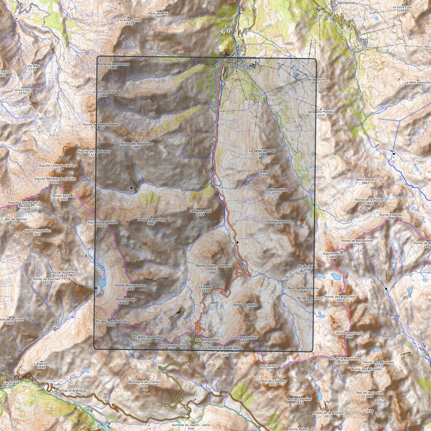 Col du Galibier (gedruckt)